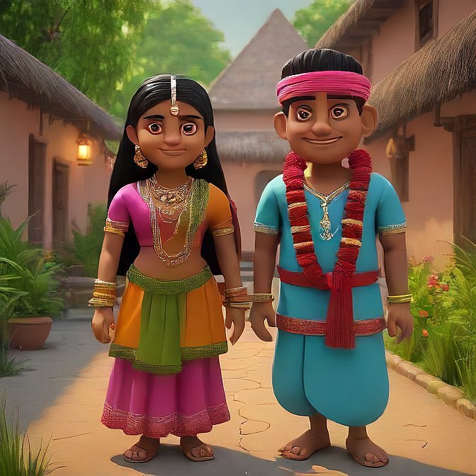 3D cartoon character art